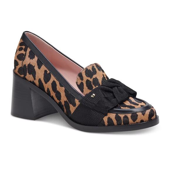 Kate Spade Women's Shoes Size US 5.5 Black and Brown Leopard Print Leandra Pumps - Picture 1 of 13